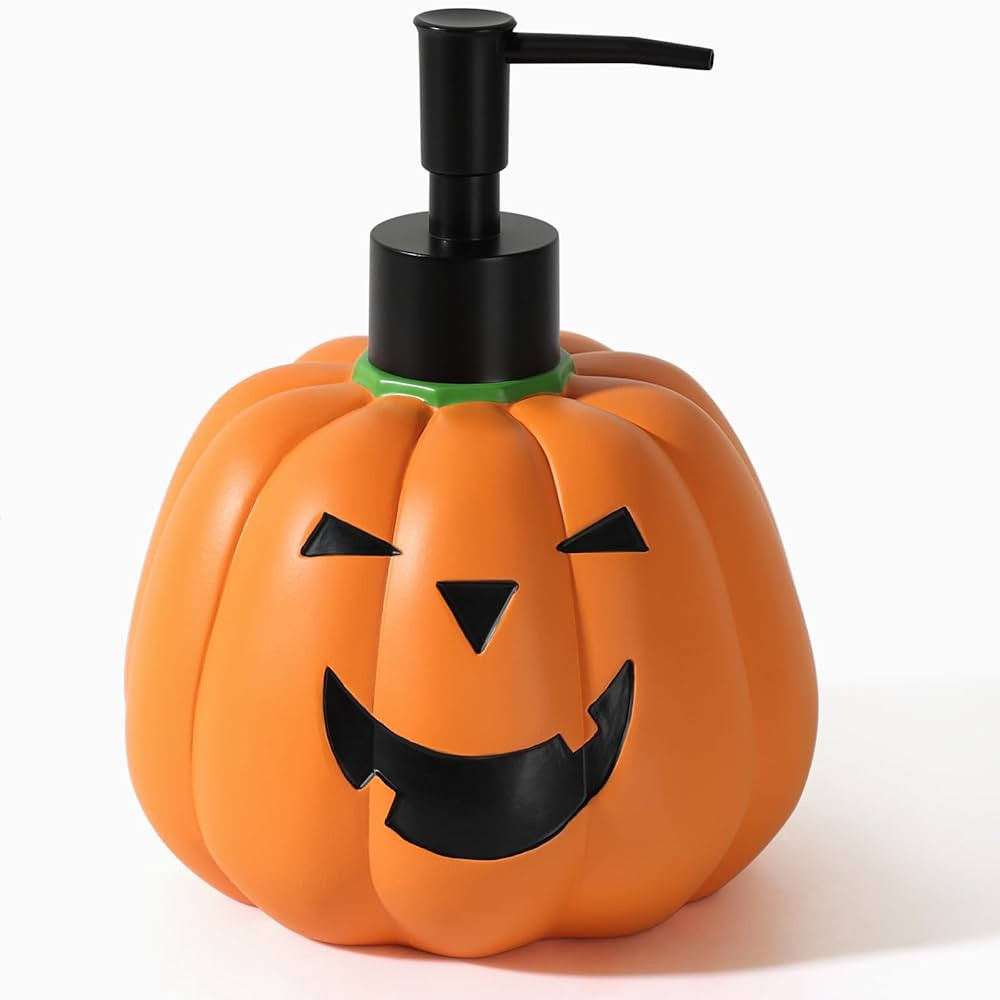 Halloween Soap Dispenser, Resin Hand Soap Dispenser Bathroom, Pumpkin Style Soap Bottle with Pump... | Amazon (US)