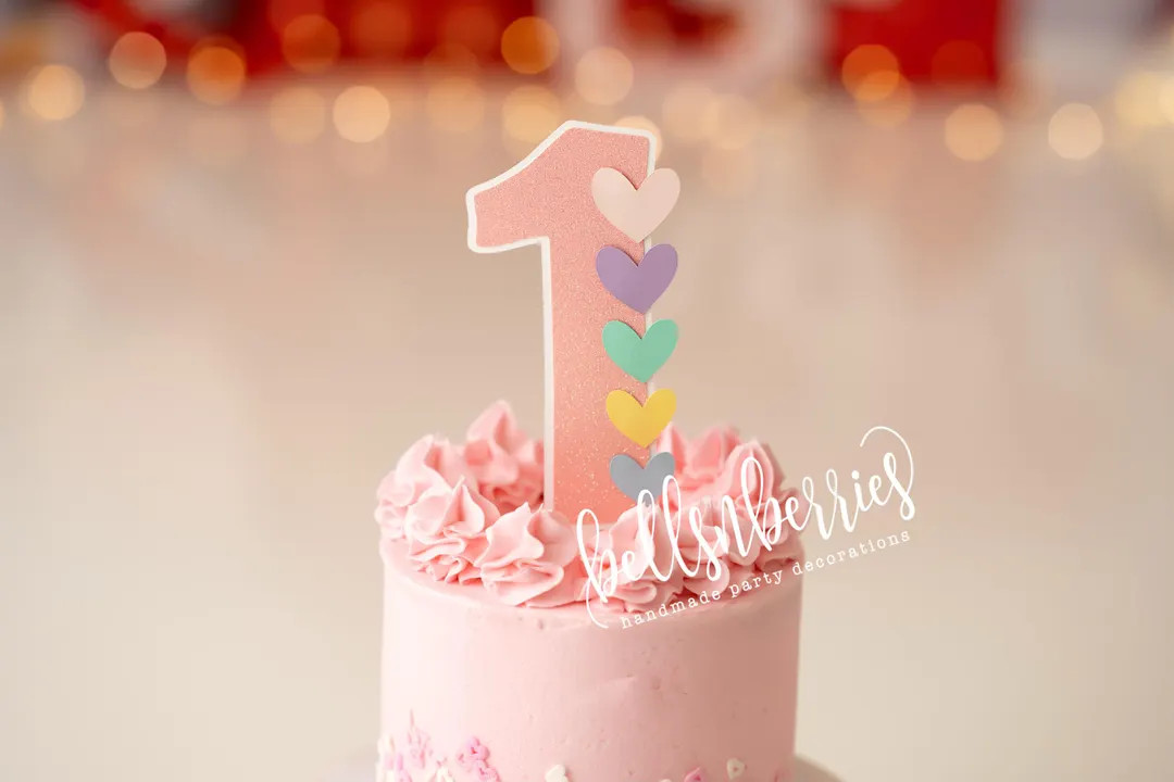 Conversation Heart Birthday Cake Topper / Valentine's Day Cake Topper / Valentine's Day Birthday ... | Etsy (US)