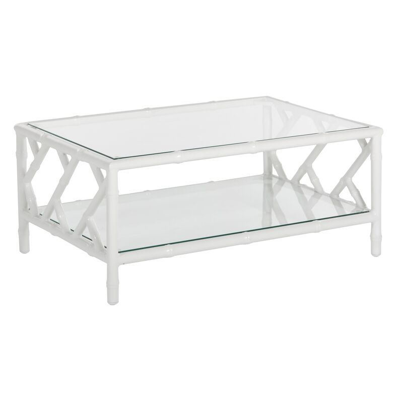 Kit Chippendale Coffee Table, White | One Kings Lane