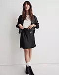 Drawstring Mini Slip Skirt | Madewell