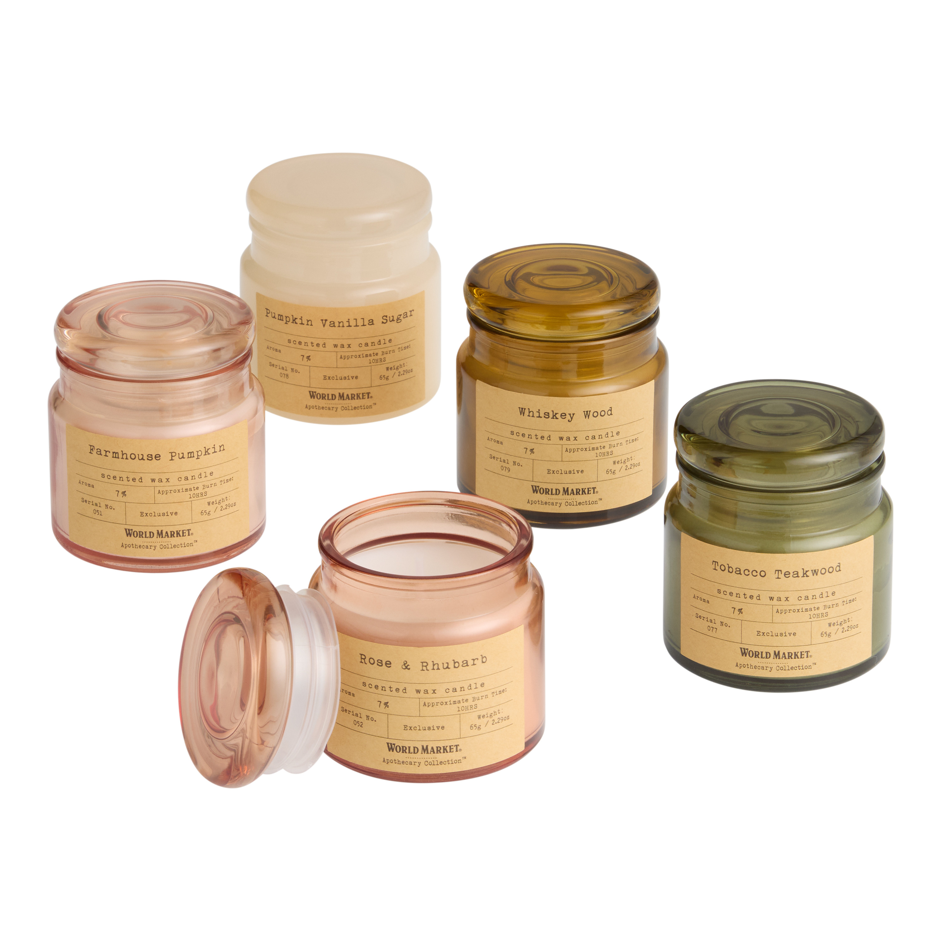 Apothecary Fall Mini Scented Candle Set of 2 | World Market