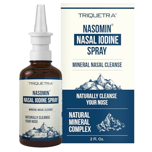 Nasomin® Iodine Nasal Spray – Cleanses & Refreshes Your Nasal Passages – Iodine & Fulvic Acid Blend – 150+ Uses Per Bottle – 100% Natural Mineral Formula – (2 oz. Bottle + Nasal Sprayer) | Amazon (US)