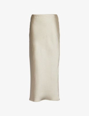 Saagneta Elasticated-Waistband Satin Maxi Skirt | Selfridges