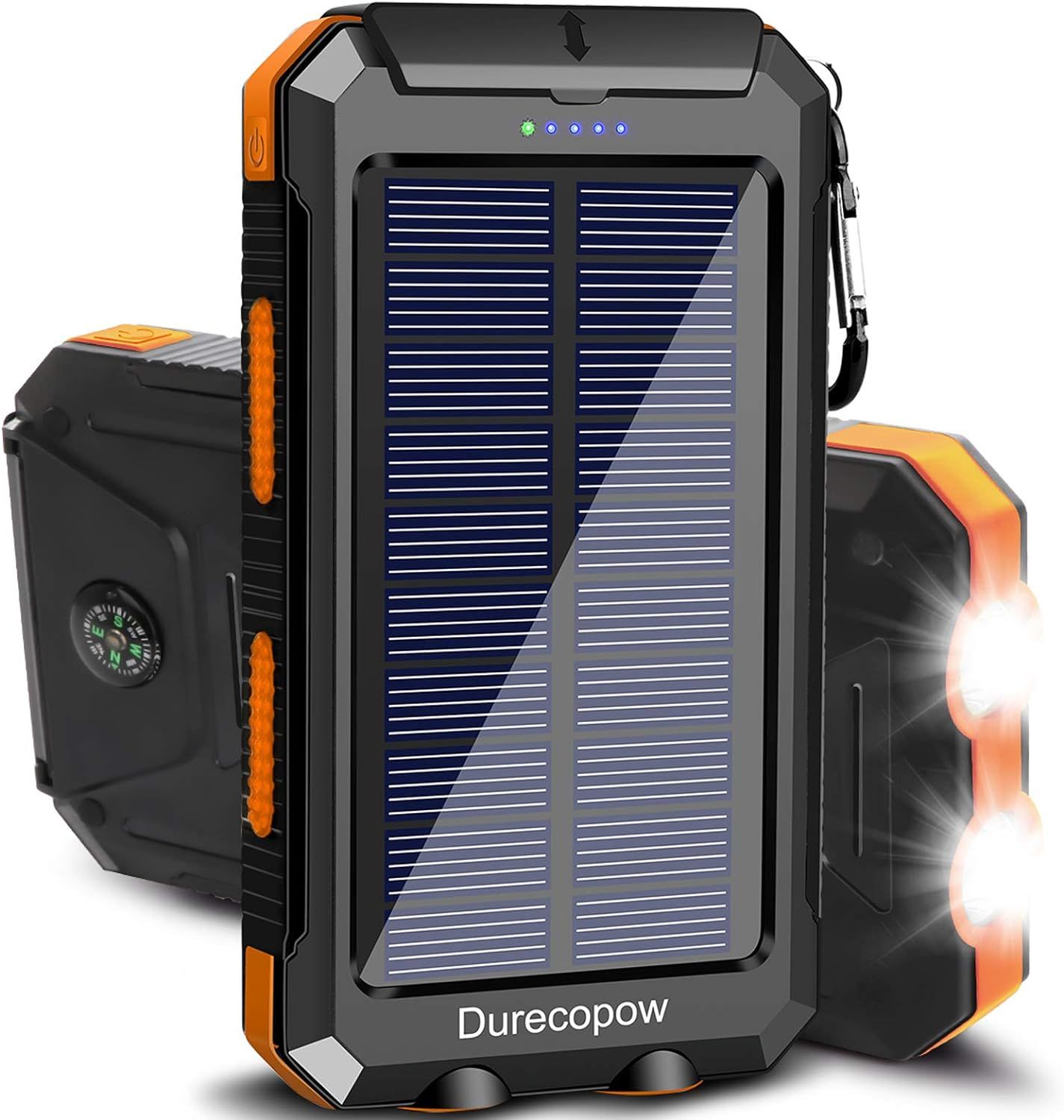 Durecopow Solar Charger, 20000mAh Portable Outdoor Waterproof Solar Power Bank, Camping External ... | Amazon (US)