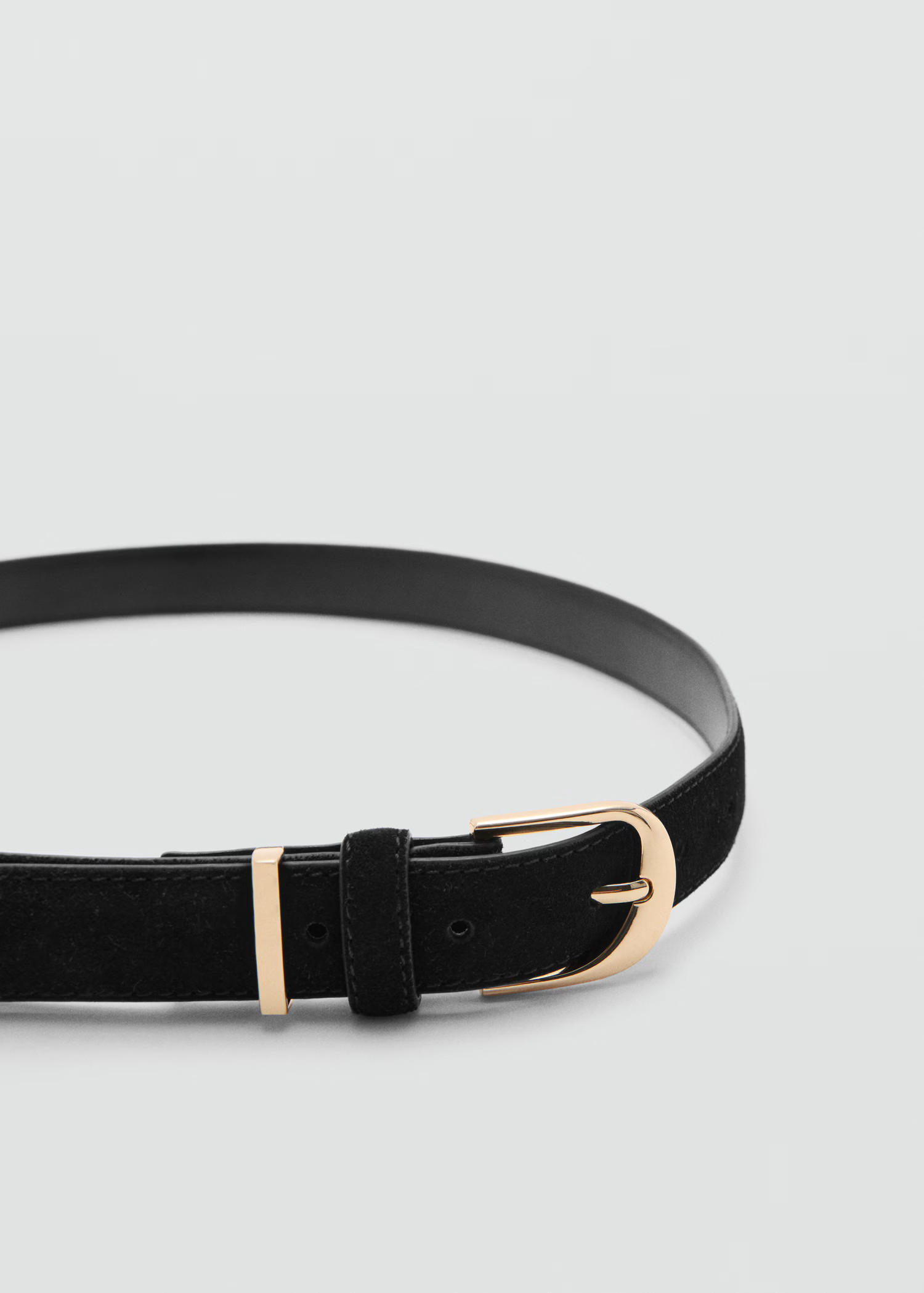 Buckle leather belt | MANGO (US)