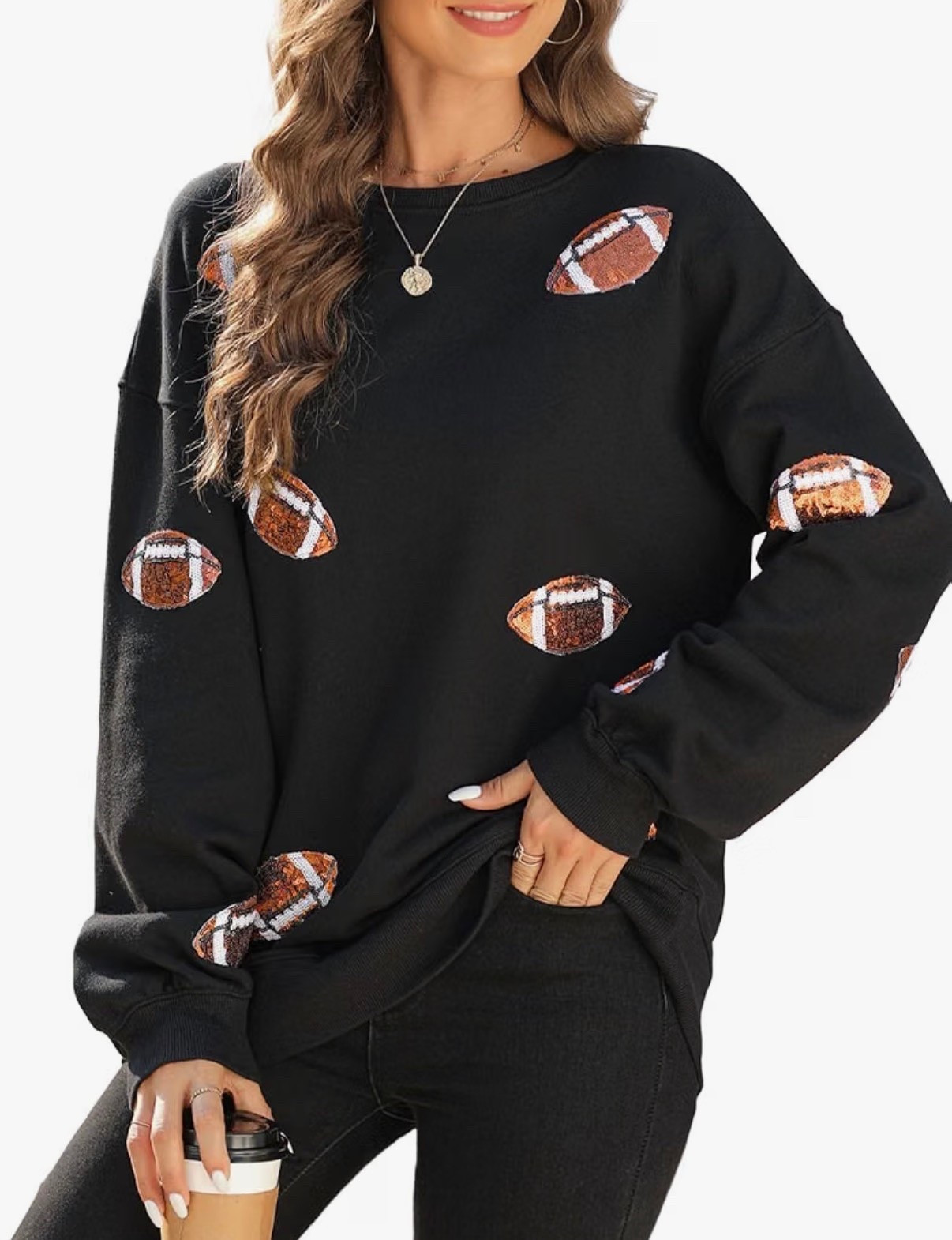 This sweatshirt is so cute, has a clickable coupon; also comes in white. The perfect look for games as the weather turns cool  


#sequins #football #footballsweatshirt #gameday #gamedaysweatshirt #under30 #amazon #sports #LTKGiftGuide #LTKU #LTKOver40 


#LTKFindsUnder50 #LTKStyleTip #LTKSeasonal
