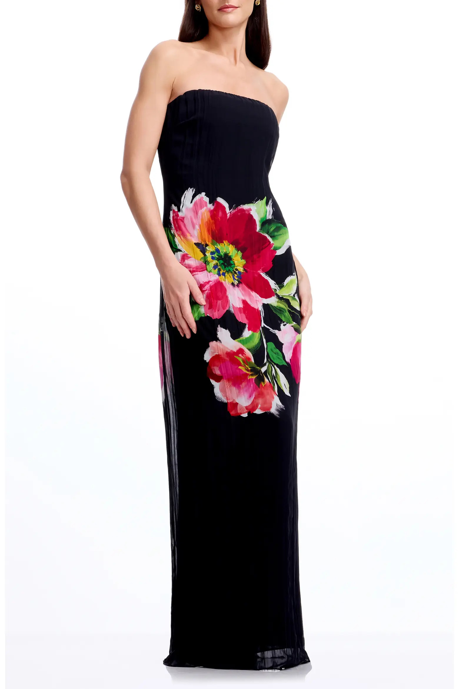 Linda Floral Strapless Gown (Women) | Nordstrom | Nordstrom