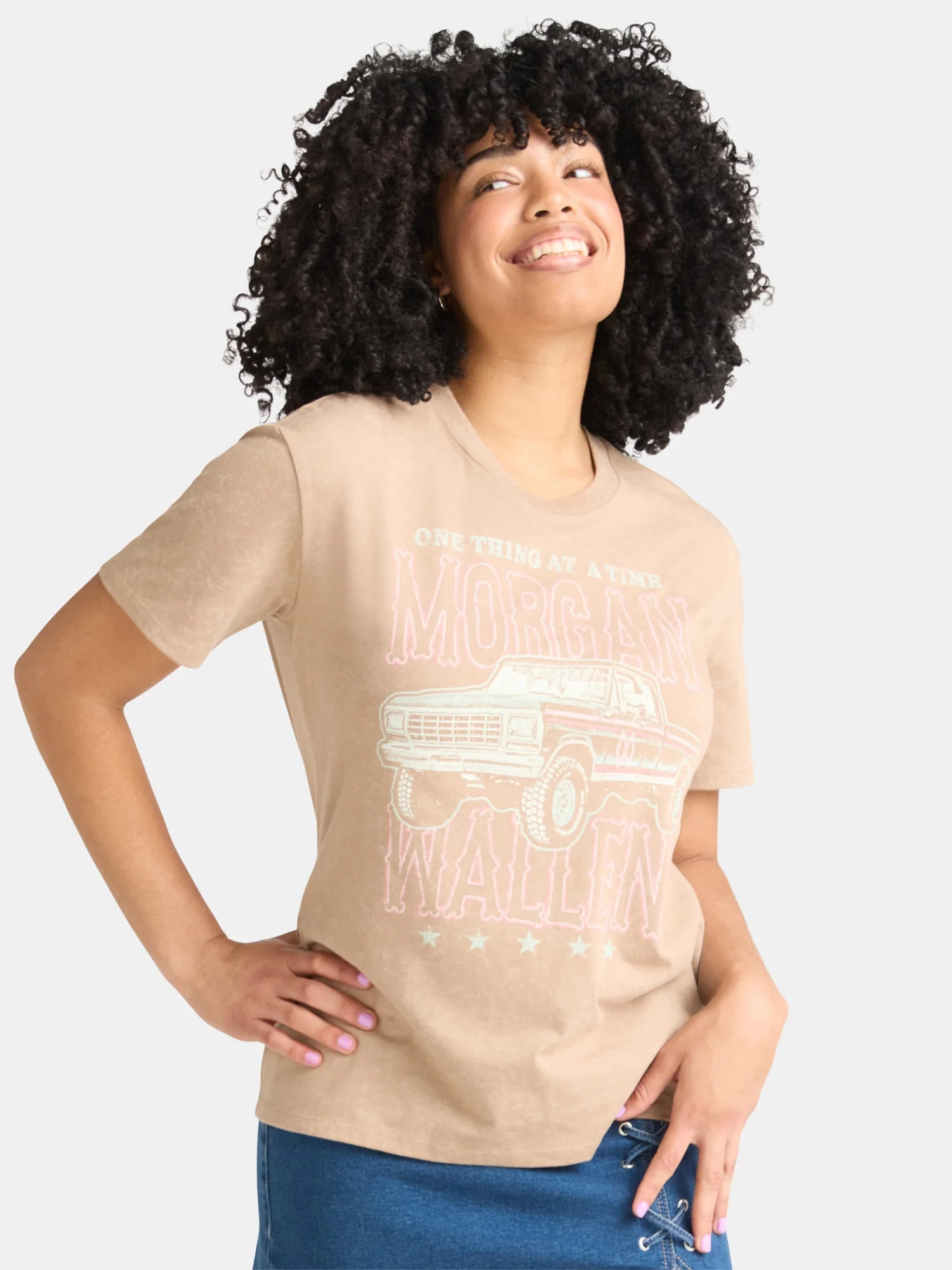 Morgan Wallen Graphic Band Tee with Short Sleeves, Women's, Sizes XXS-XXL | Walmart (US)