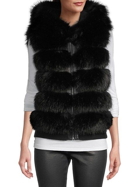 Reversible Fox Faux Fur Vest | Saks Fifth Avenue