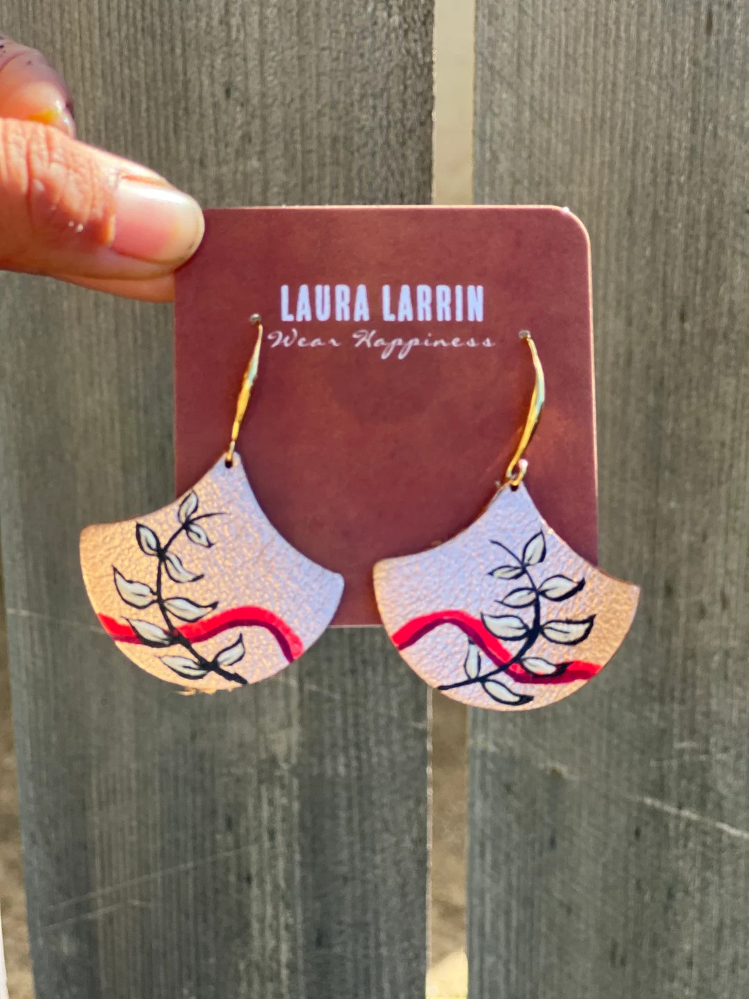 Rose gold leather leaves | Etsy (US)