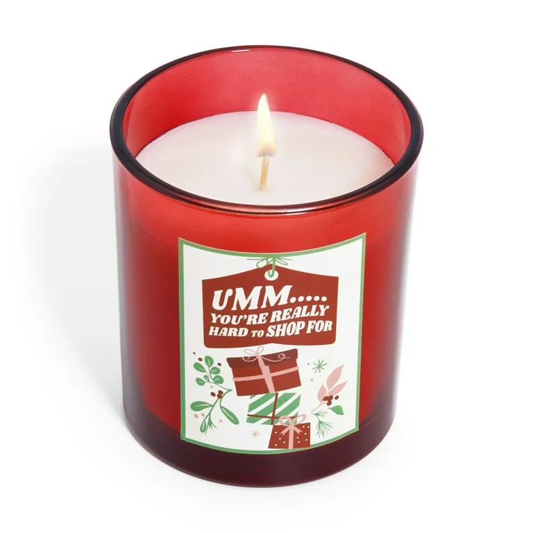 Mainstays 1-Wick Glass Jar Candle, Umm You're Really Hard to Shop For, Country Holiday Scent, 7 o... | Walmart (US)