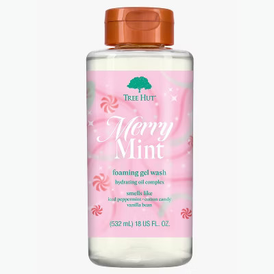 Tree Hut Foaming Gel Body Wash - Merry Mint - 18 fl oz | Target