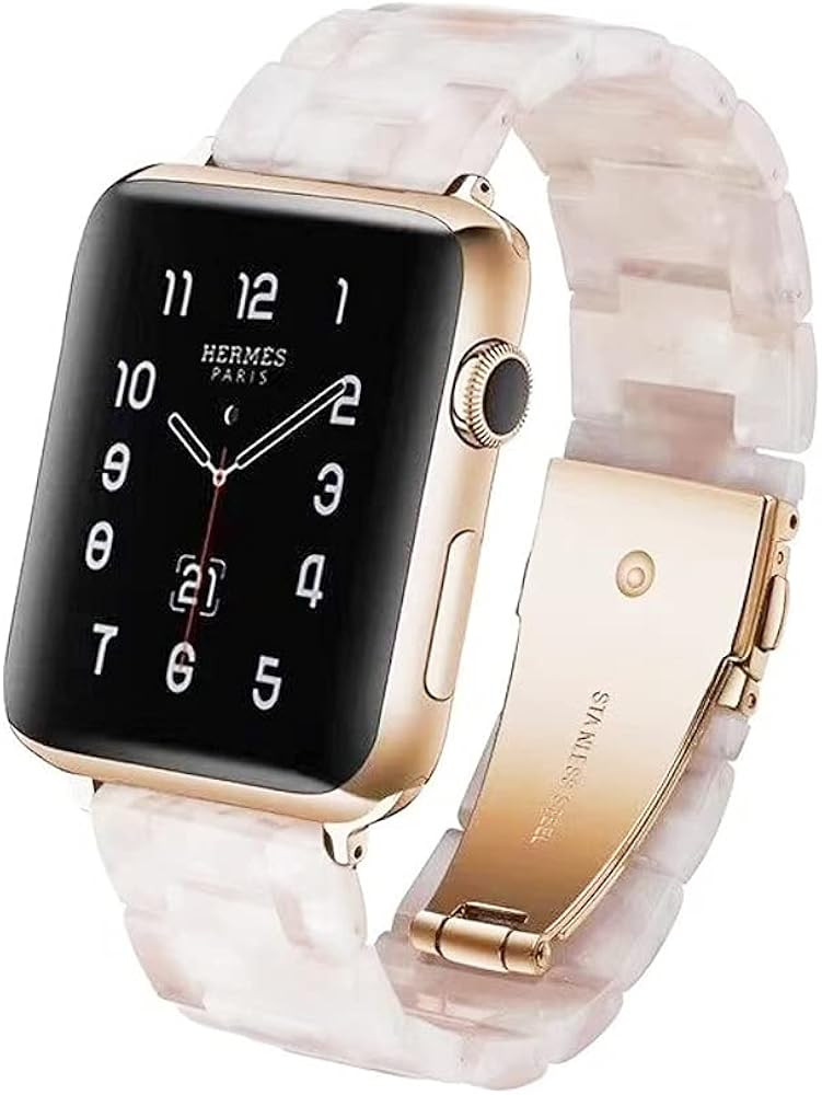 HOPO Compatible With Apple Watch Band 38mm 40mm 41mm 42mm 44mm 45mm 49mm Thin Light Resin Strap B... | Amazon (US)
