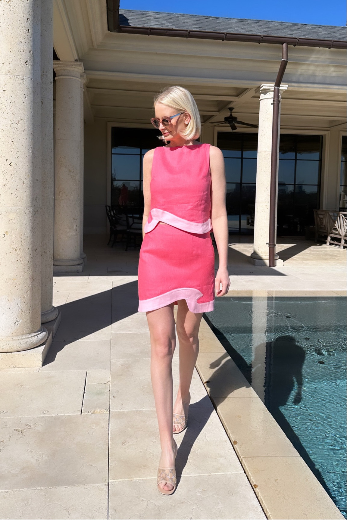 Obsessed with this set 💗 wearing a small in the top and 8 in the skirt. Staud runs small! 

#LTKshoecrush #LTKstyletip