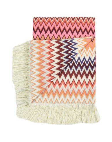 Missoni Home Margot Blanket or cover Pink Size - Polyester, Cotton, Viscose | YOOX (US)