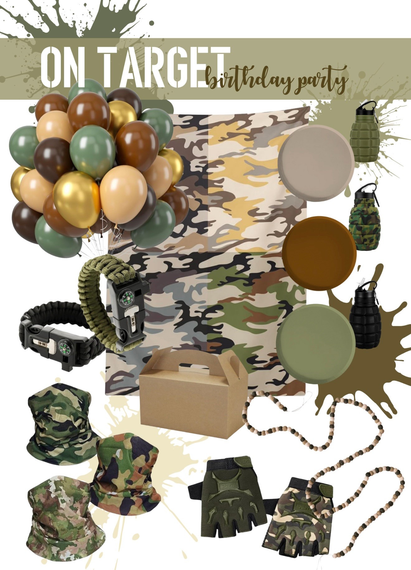 Everything you need to start planning a camouflage/on target party!

#LTKKids #LTKParties #LTKSeasonal