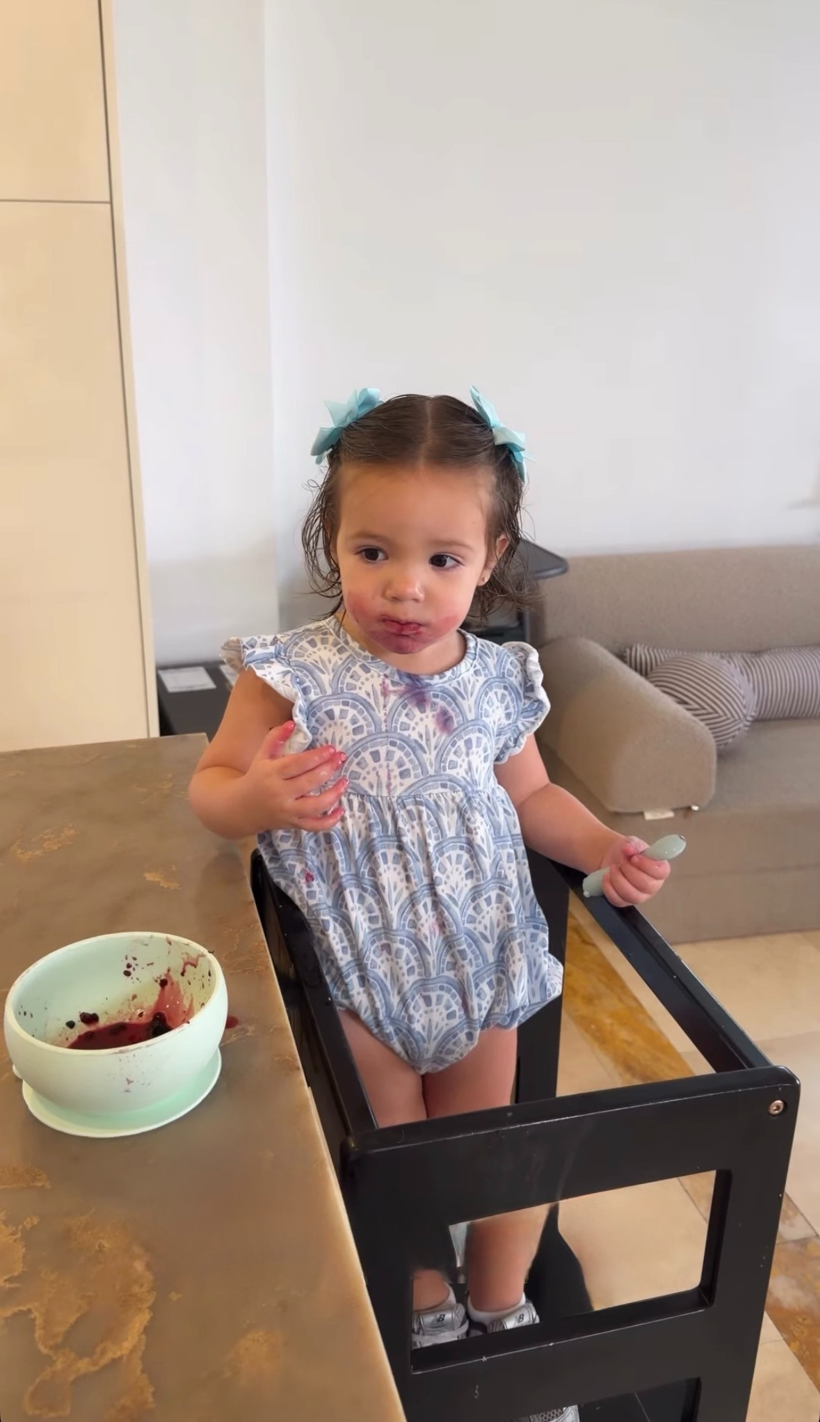 Berry stains and sunny brains 🫐☀️ 

 #LTKmomlife #LTKU #LTKKids