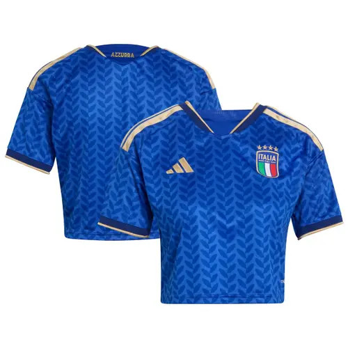 Women's adidas Royal Italy National Team FIFA x World Cup 2026 Home Cropped Replica Jersey at Nordstrom, Size Large | Nordstrom