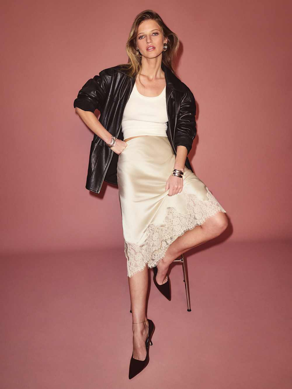 Carolina Silk Skirt | Reformation (Global)