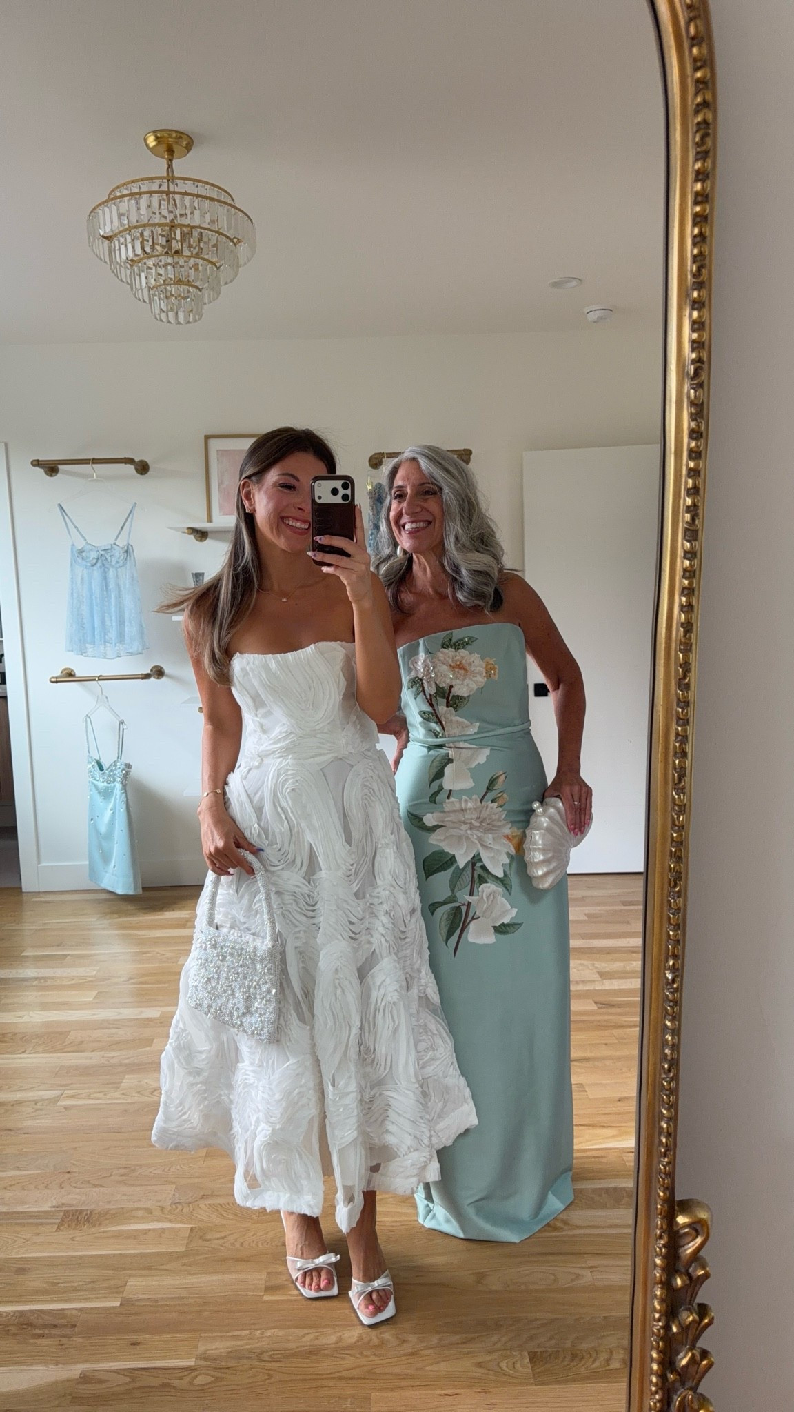 Amazon white wedding bridal party dress & mother summer special occasion dress✨🐚

Wearing my normal size small/2

Mom is wearing her normal size 6

Electric picks: Emerson20

Special occasion
Black tie
Formal event
Floral dress
Satin dress
Cocktail dress
Event dress
Ruffle dress
Bridal shower