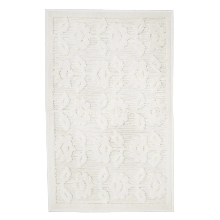 My Texas House Poppy 2' x 5'6" Natural Floral Indoor/Outdoor Area Rug | Walmart (US)