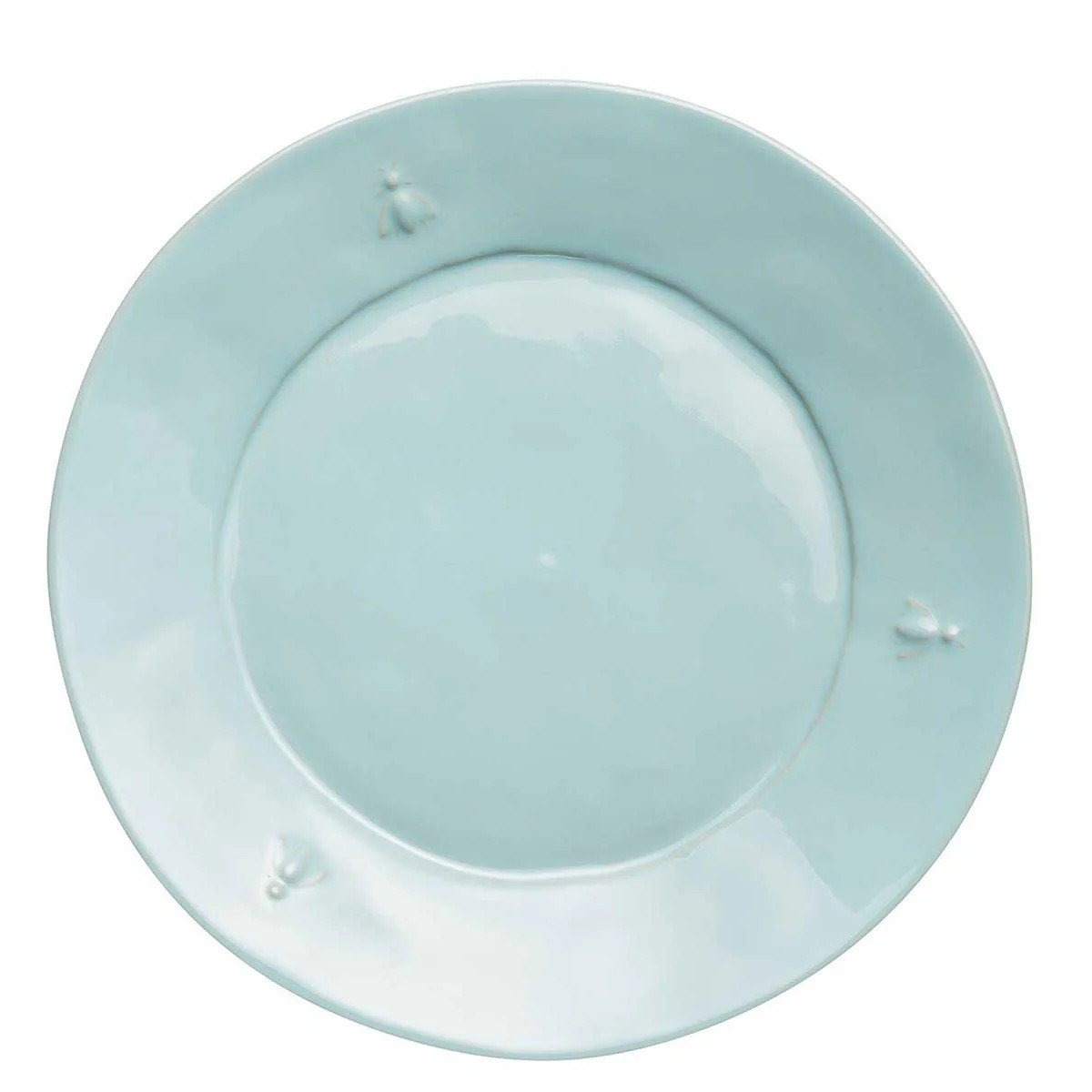 Bee Ceramic Dinner Plate in Bleu, Set of 4 | The Well Appointed House, LLC