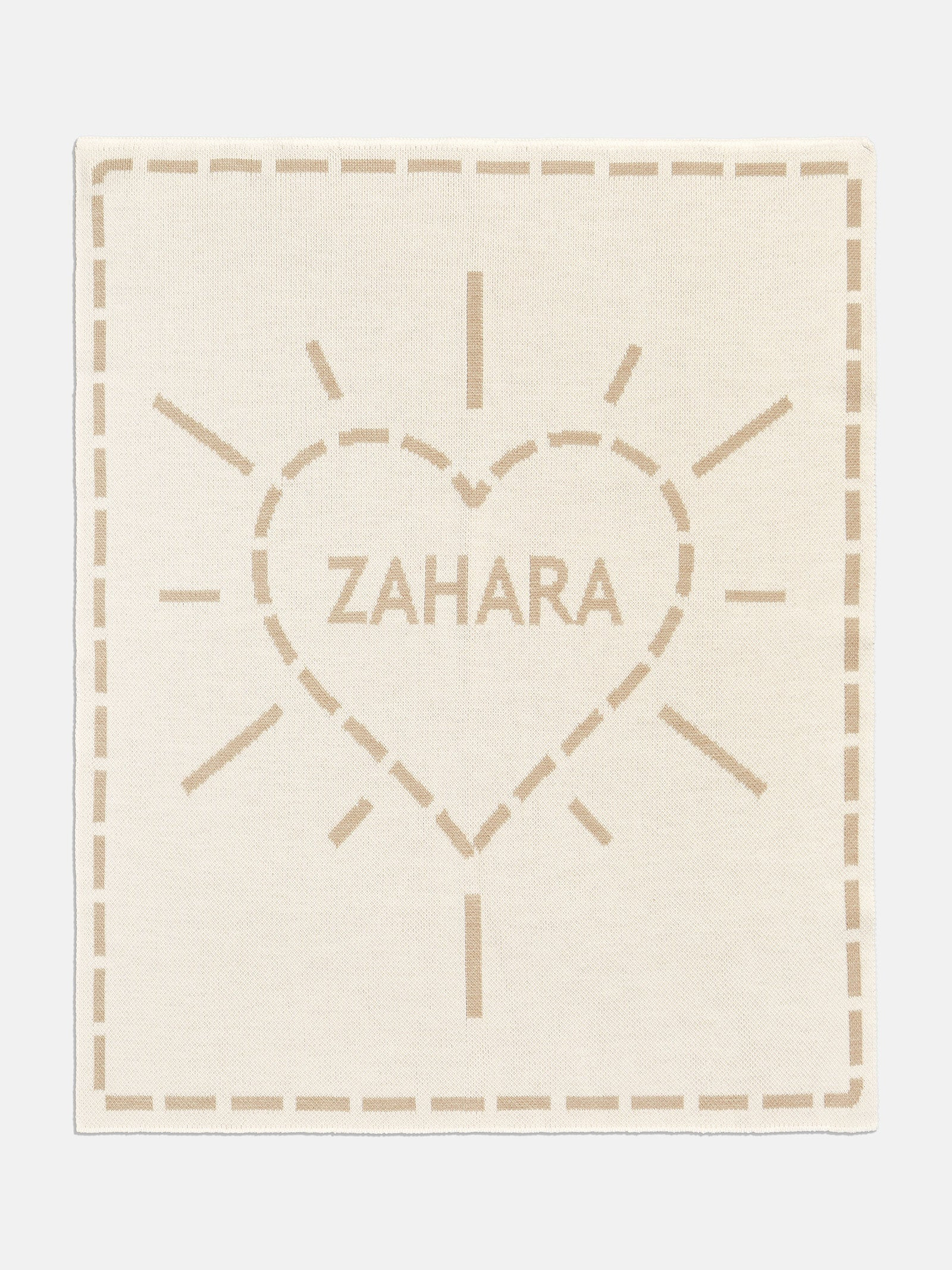 Wild At Heart Kids' Custom Blanket - Beige/Tan | BaubleBar