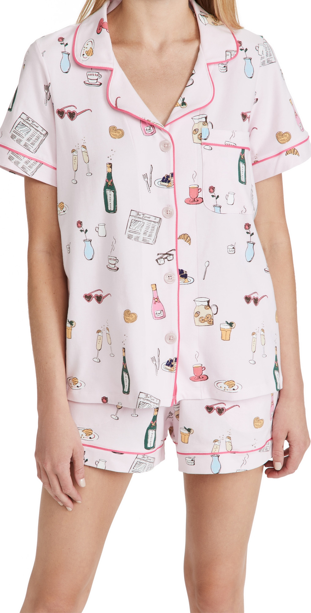 BedHead PJs Let's Do Brunch Shorty Pajama Set Let's Do Brunch S | Shopbop