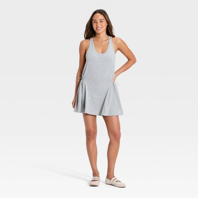 Women's Washed Jersey Active Dress - JoyLab™ Heathered Gray L | Target