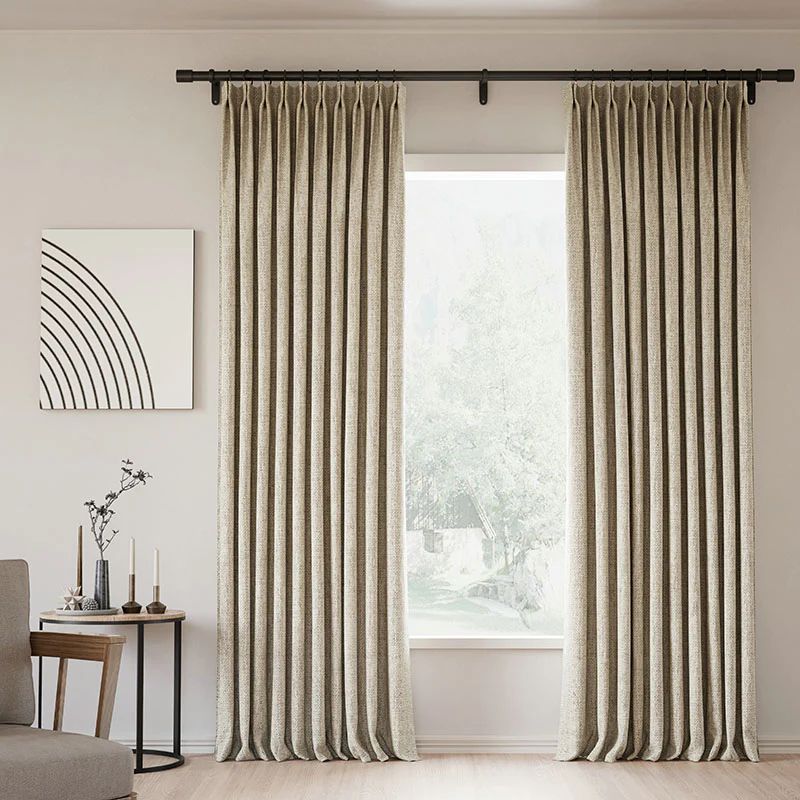 Lille Linen Curtains Drapes Pinch Pleated | Homerilla