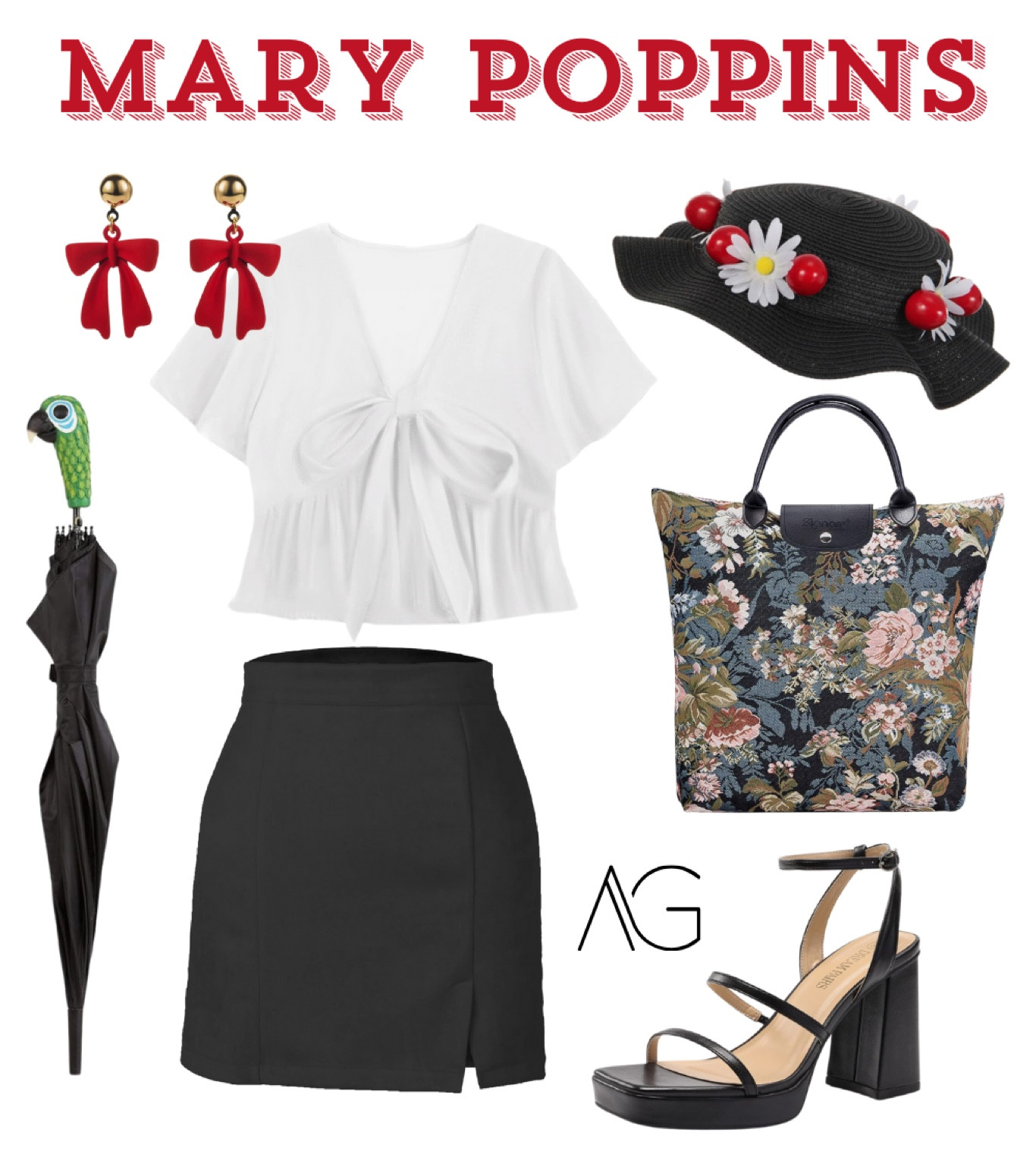 Mary Poppins Halloween Costume Idea! Unique idea for your next fall party! #halloween #disney #halloweencostume #marypoppins #costumeparty 

#LTKParties #LTKSeasonal #LTKFallSale