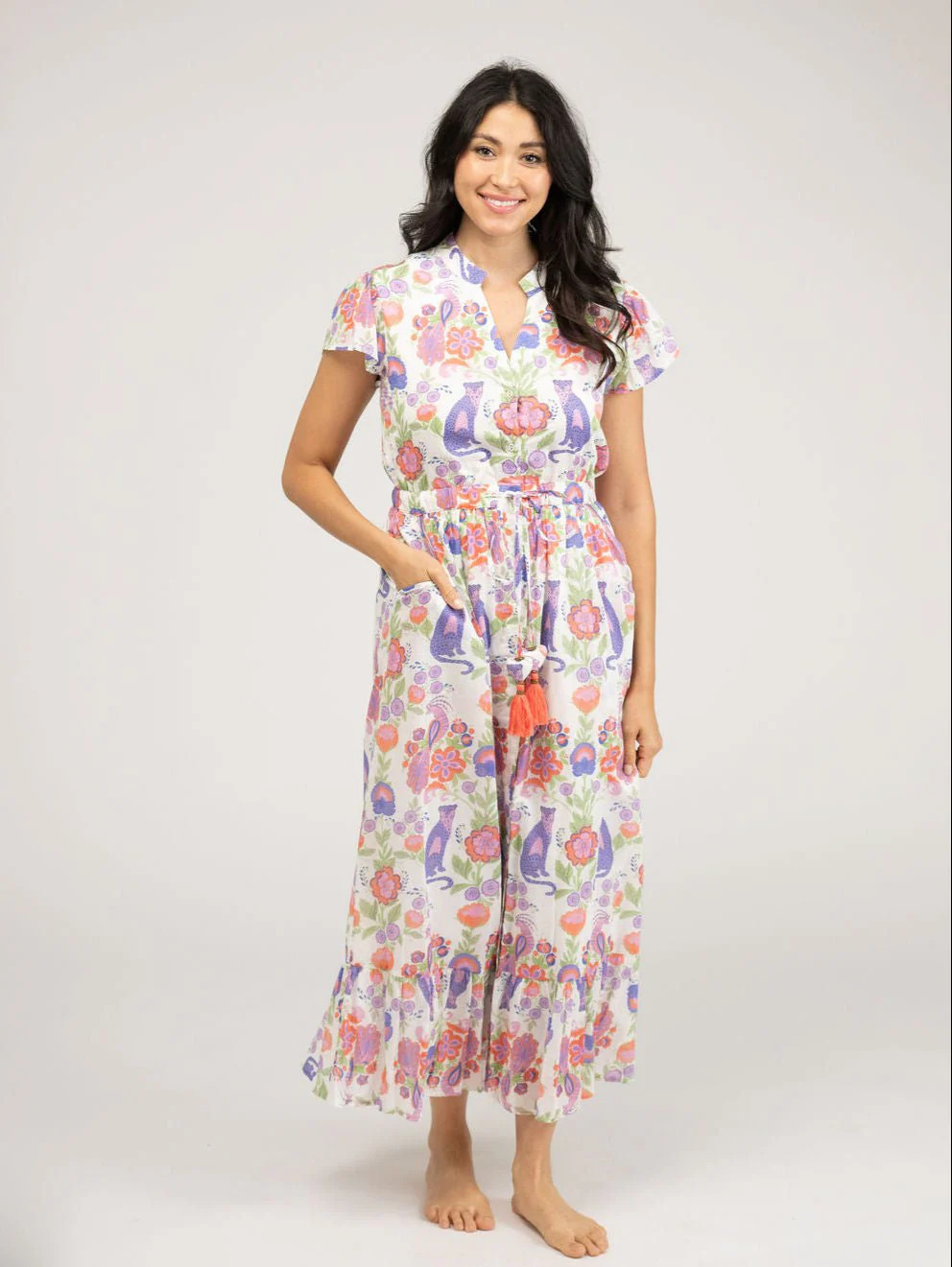 The Flutter Dress | Violet Leopard Love | Beau & Ro