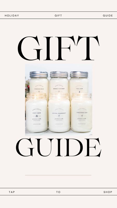 Gift guides for the hostess. Everyone loves candles. Soy candles  

#LTKHoliday #LTKGiftGuide #LTKhome