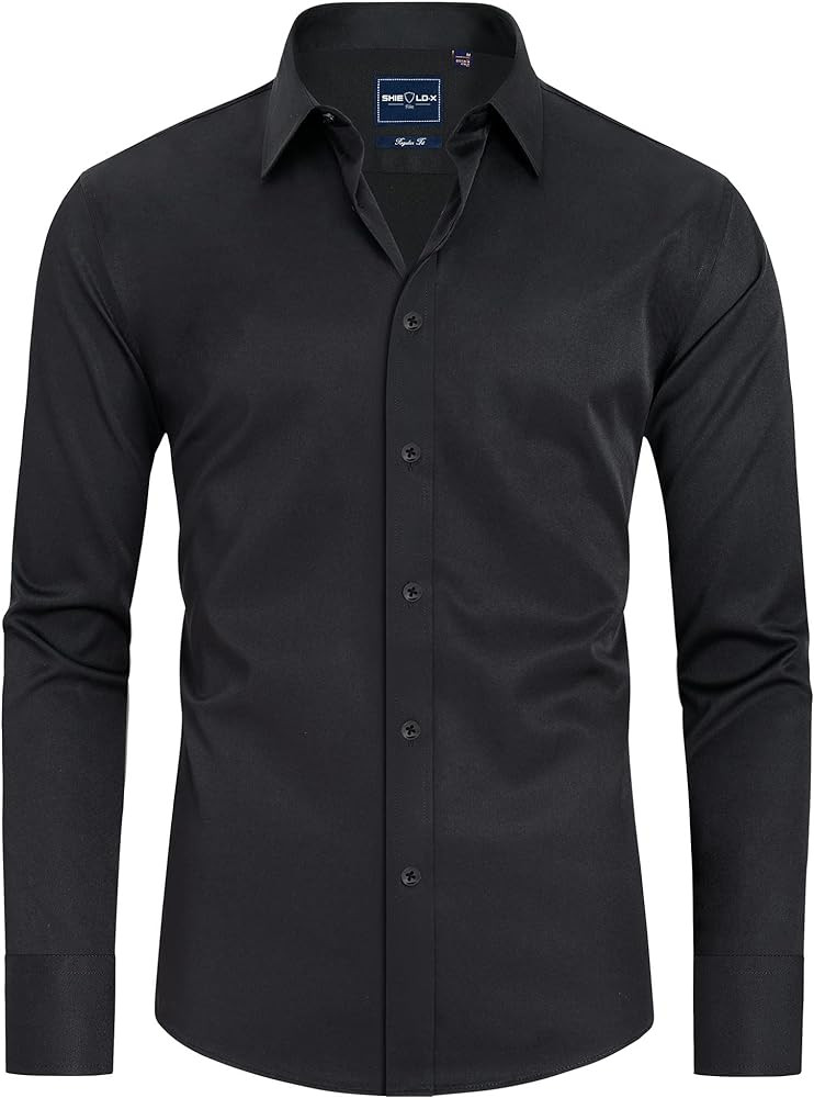 Alimens & Gentle Slim Fit Dress Shirts Long Sleeve | Amazon (US)