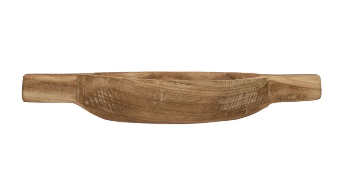 Decorative Paulownia Wood Tray with Handles | Nigh Road