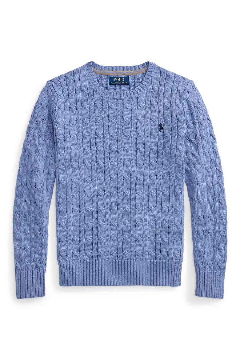 Kids' Combed Cotton Cable Knit Sweater (Nordstrom Exclusive) (Men) | Nordstrom | Nordstrom
