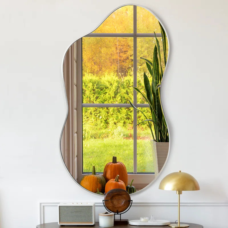 Glayds Metal Asymmetrical Wall Mirror | Wayfair North America