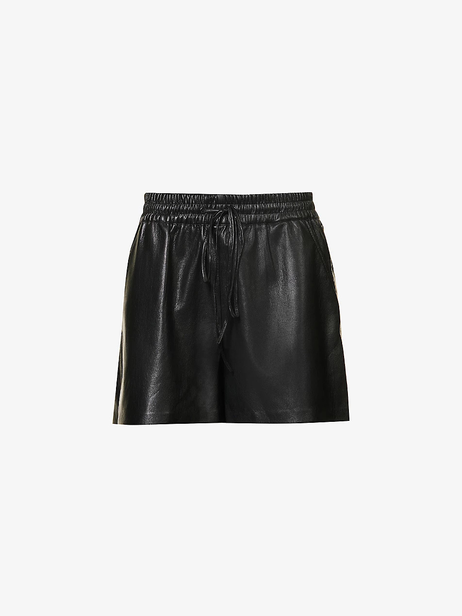 Better Than Leather high-rise wide-leg shorts | Selfridges