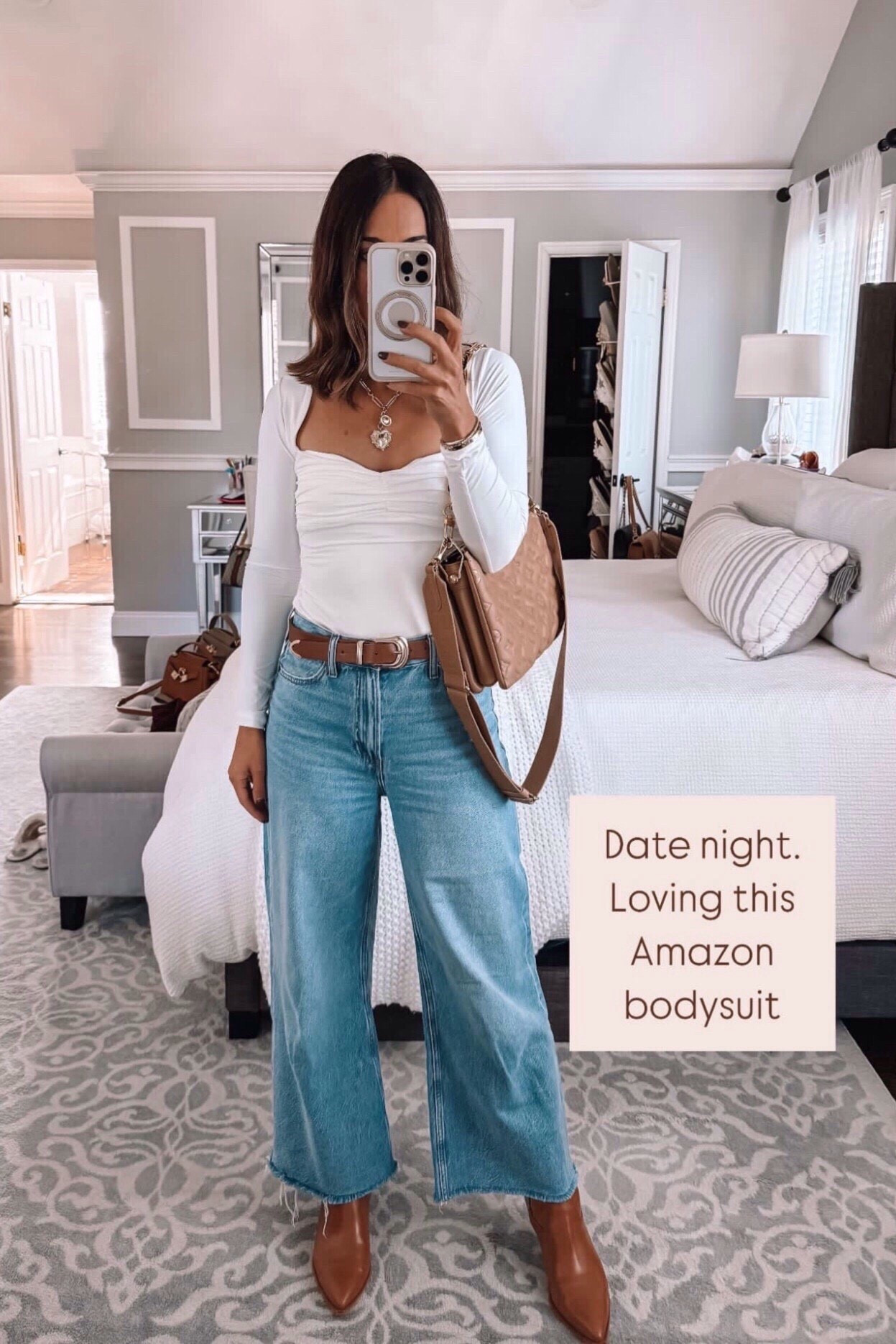 10/10 recommend this bodysuit 🙌🏻 Runs tts perfect for a date night! 

Follow my LTK @mrscasual on the @shop.LTK app to view this post and get my exclusive app-only content!

#LTKgrwm #LTKValentine #LTKootd