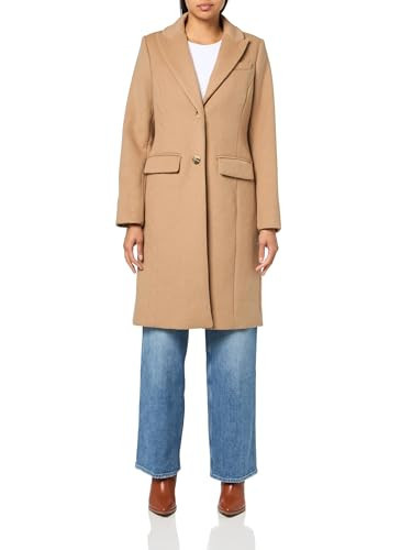 Brooks Brothers Women's Woold Blend Long Coat, Camel, Size 8 | Amazon (US)