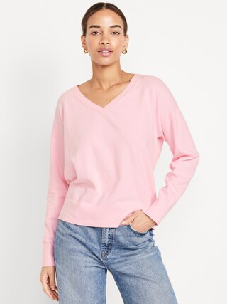 SoSoft Lite Loose V-Neck Sweater | Old Navy (CA)