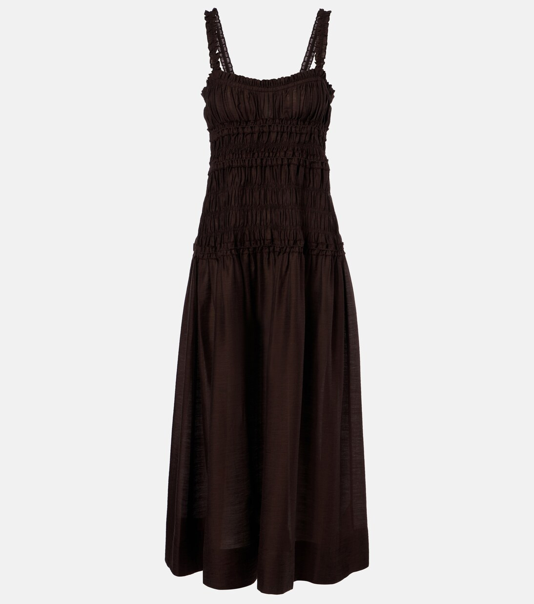 Smocked midi dress | Mytheresa (UK)