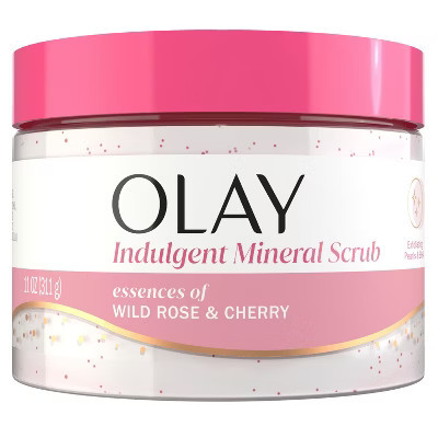 Olay Wild Rose & Cherry Indulgent Mineral Scrub - 11oz | Target
