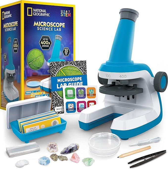 NATIONAL GEOGRAPHIC Microscope for Kids - Science Kit with an Easy-to-Use Kids Microscope, Up to ... | Amazon (US)