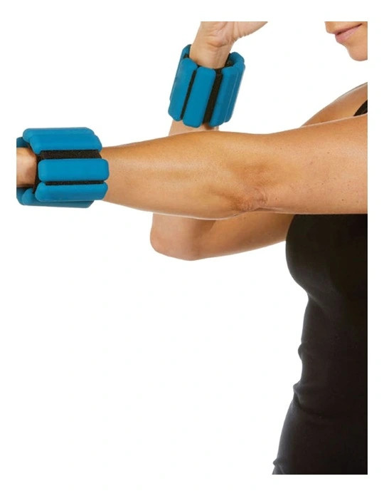 Slimline Silicone Weighted Bangles 1.0kg Pair in Teal | Myer