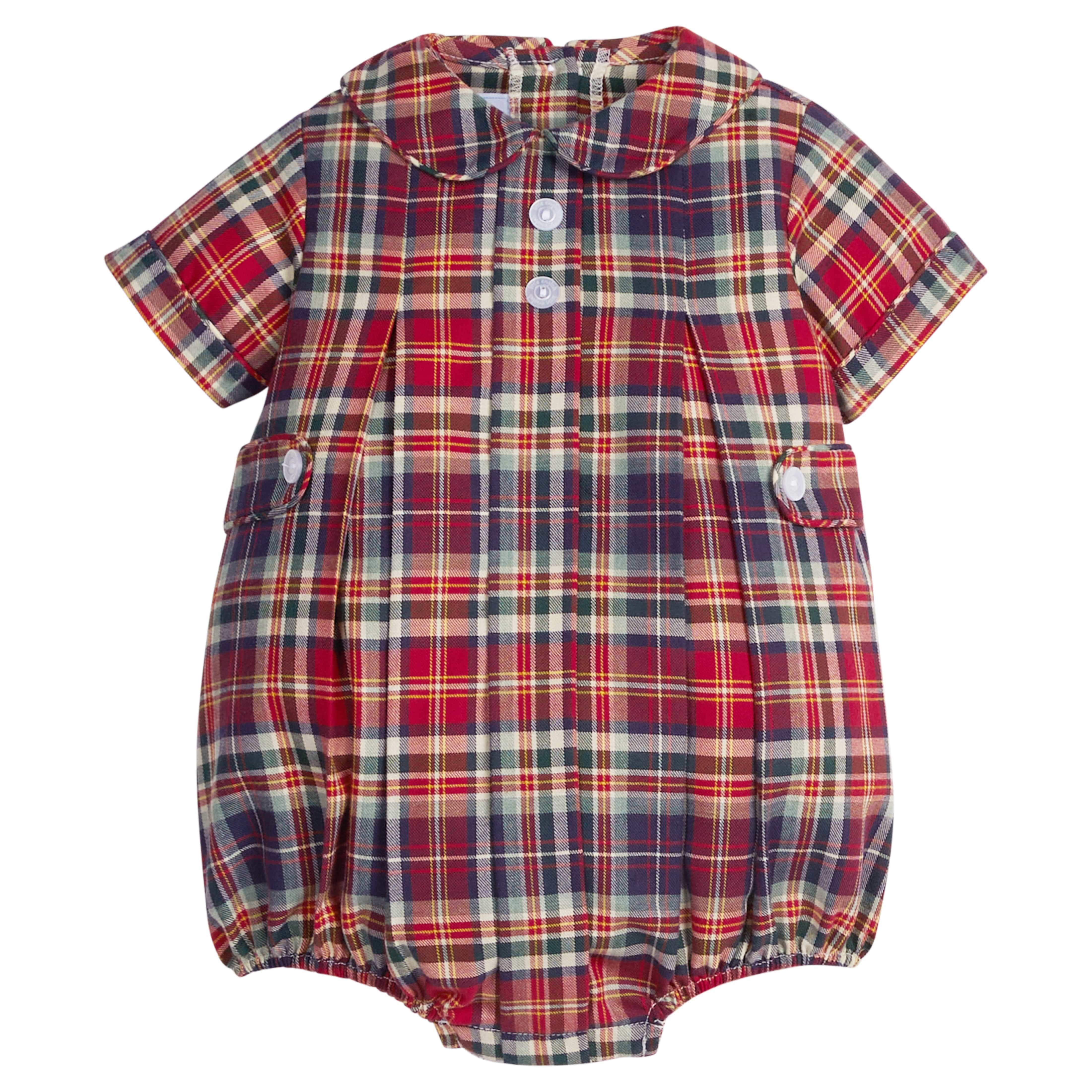 Baby Boy's Davant Bubble - Middleburg Plaid | Little English | Little English