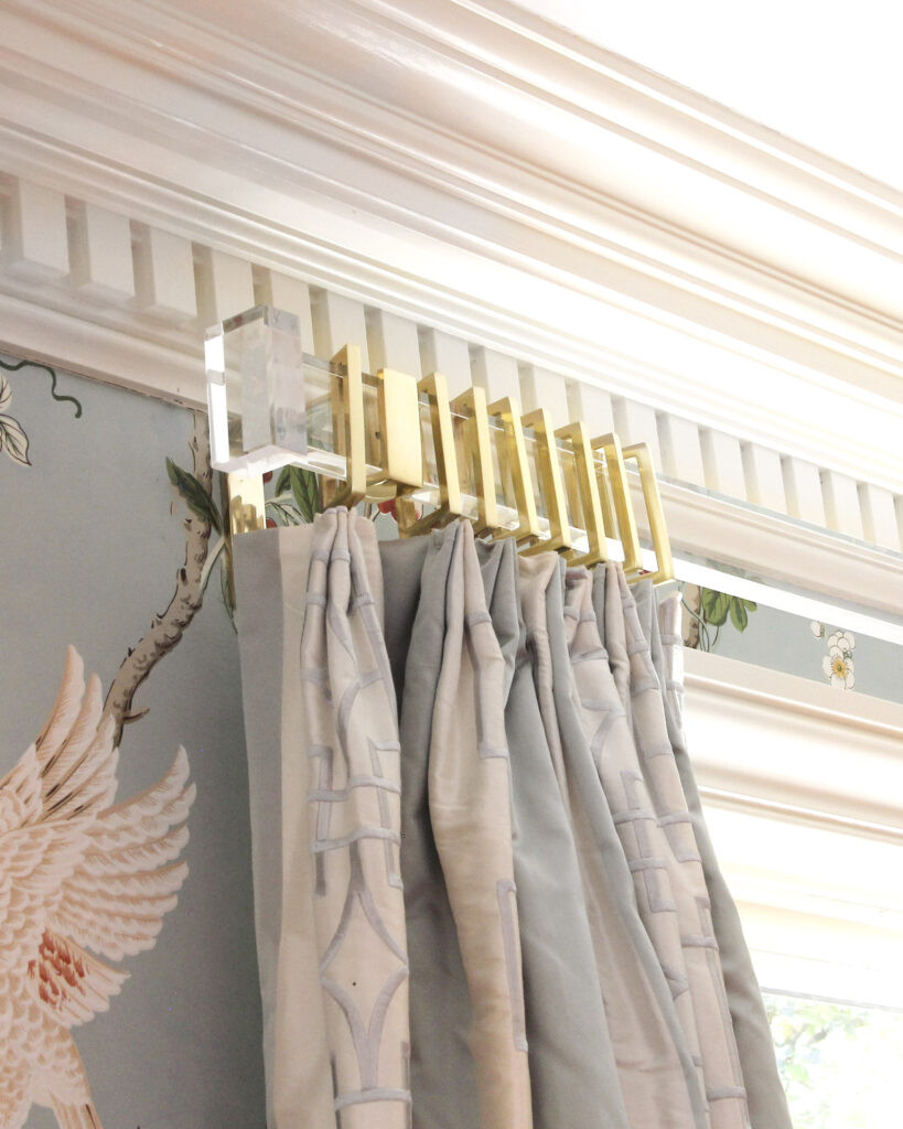 Lucite Rectangular End Cap Finial | Luxholdups