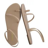 Cushionaire CHAI Flat Strappy Sandals for Women, Comfortable Dressy Summer Slip-On Sandal with Me... | Walmart (US)