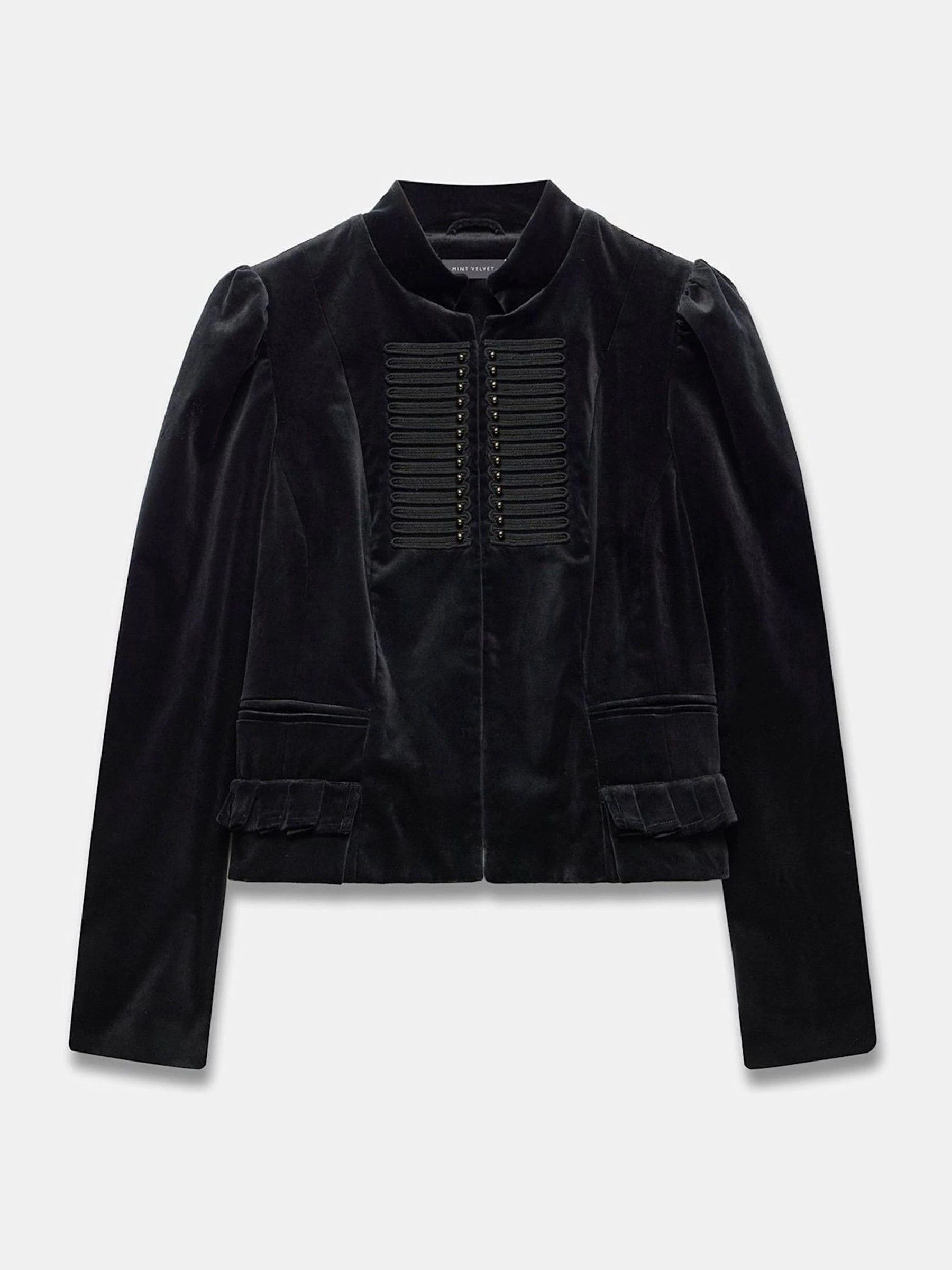 Mint Velvet Mint Velvet Black Military Jacket | Next US