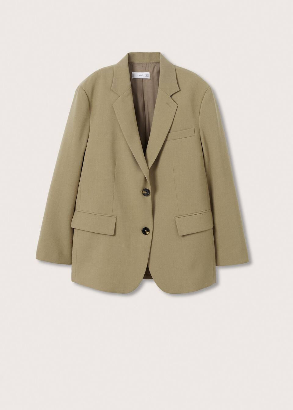 Oversized structured blazer -  Women | Mango United Kingdom | MANGO (UK)